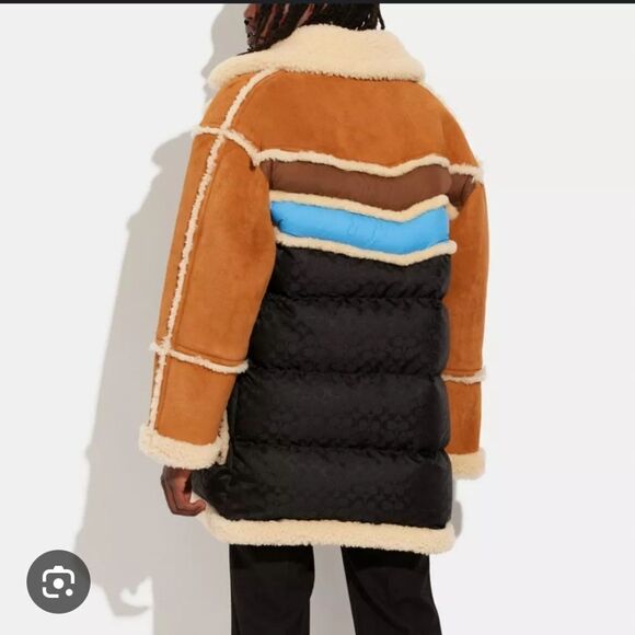 Coach Shearling Town Coat Men's Size Large Sold Out!!!! Rare!!! - Picture 3 of 5